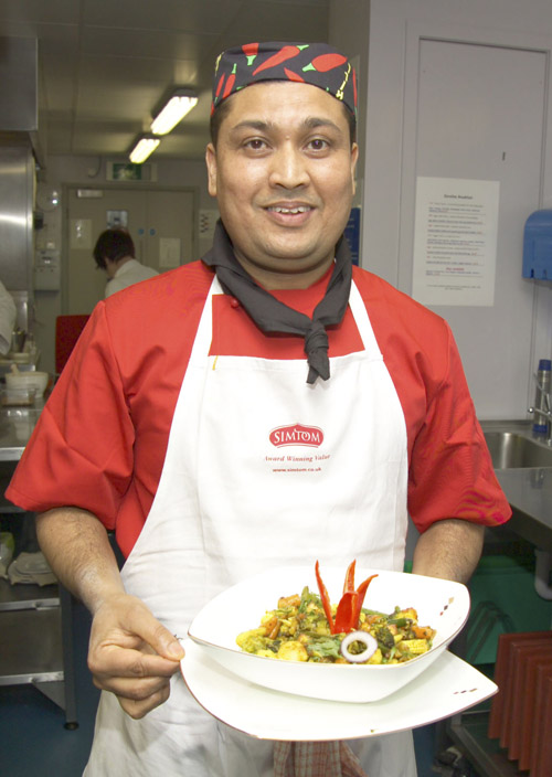 Tipu Rahman with one of his winning dishes
